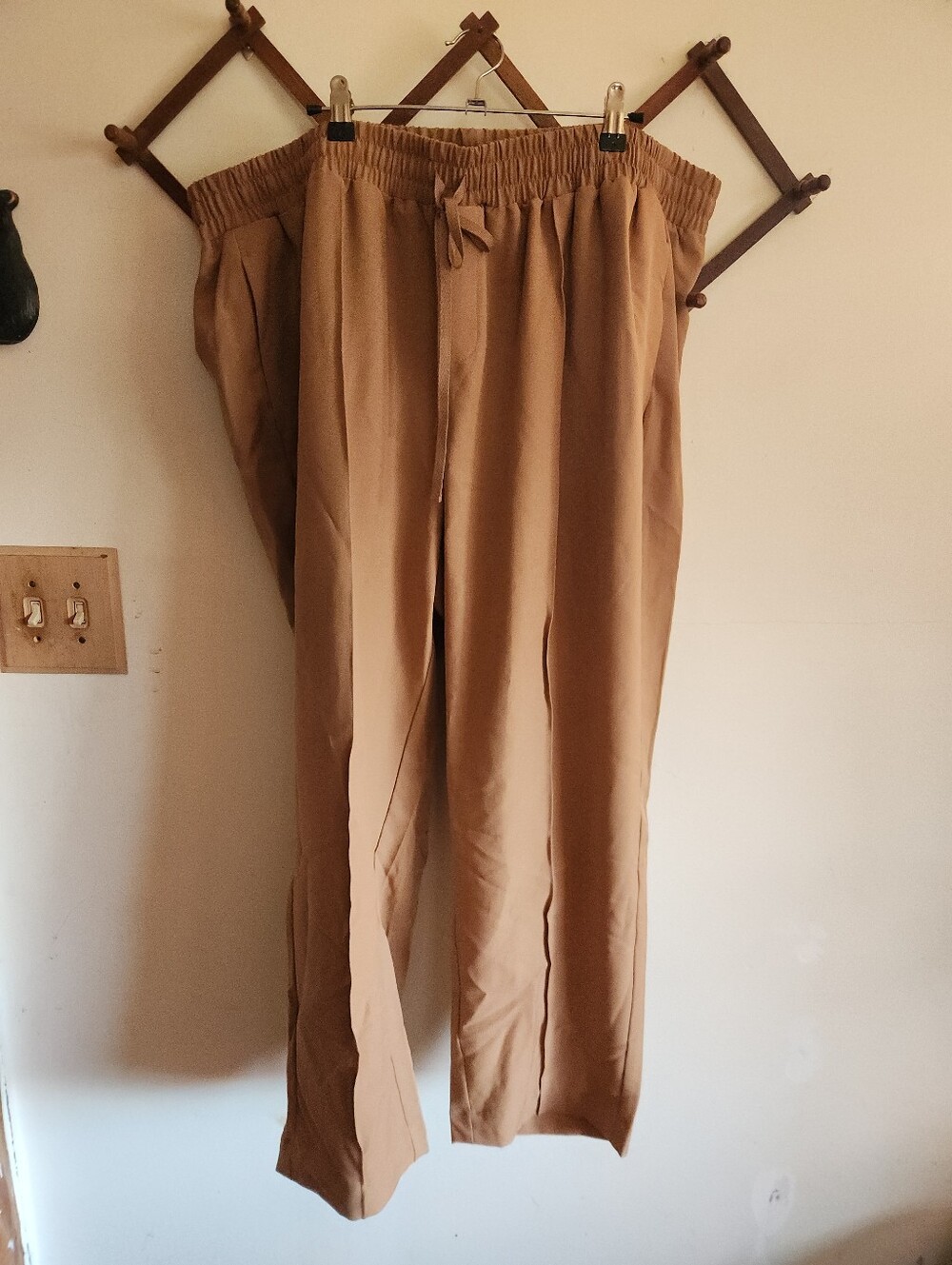 NWT Lane Bryant Perfect Drape Tappered Trouser Mid Rise Ankle Draw String 24